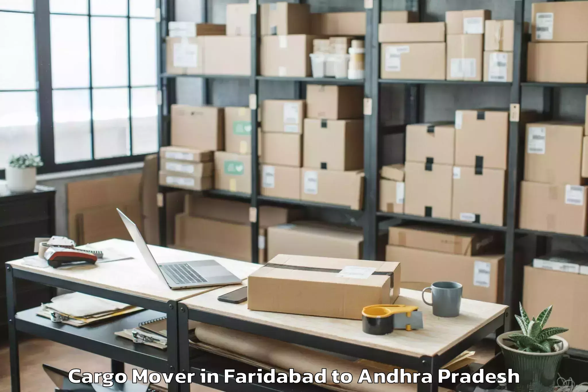 Book Your Faridabad to Vadlamudi Cargo Mover Today